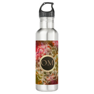 Botella De Agua Moda Tie Dye OM Mandala