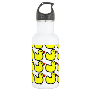 Botella De Agua Modelo Ducky de goma amarillo brillante lindo