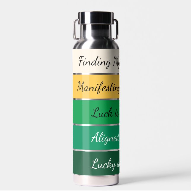 Botella De Agua Modern St. Patrick’s Day Gradient (Delantero)