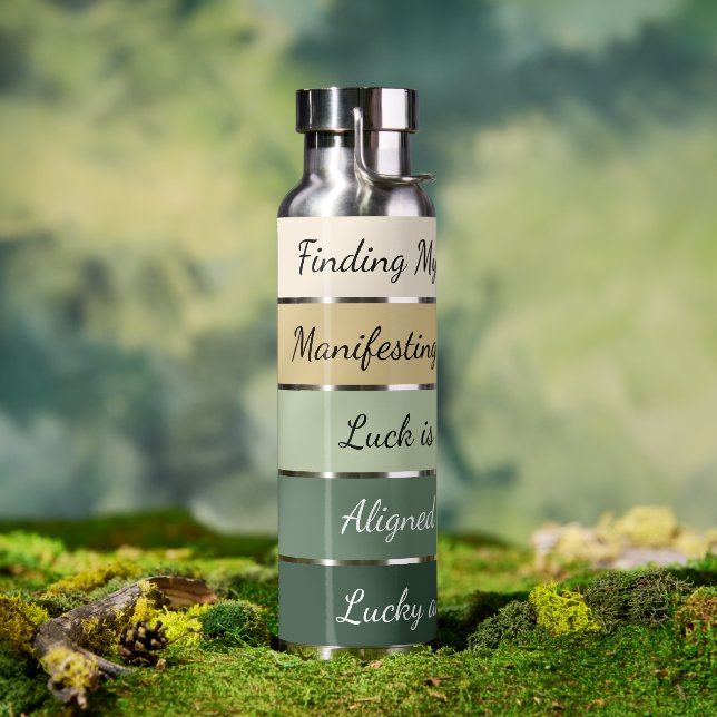 Botella De Agua Modern St. Patrick’s Day Gradient (Al aire libre (girado))