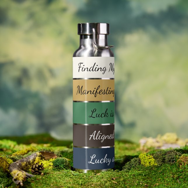 Botella De Agua Modern St. Patrick’s Day Gradient (Al aire libre (girado))