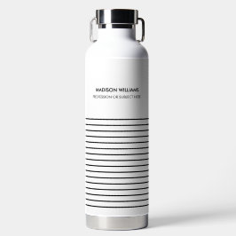 Botella de agua moderna de diseño minimalista