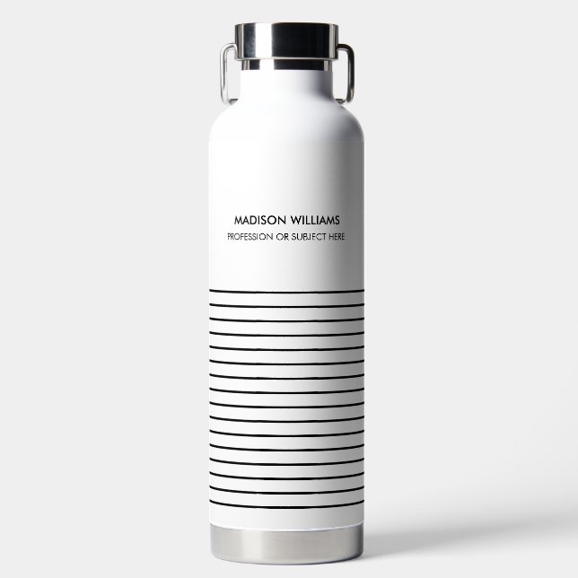 Botella de agua moderna de diseño minimalista (Delantero)