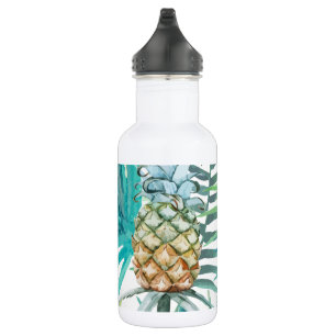 Botella De Agua Moderna moda adorable piña verano adorable verde l