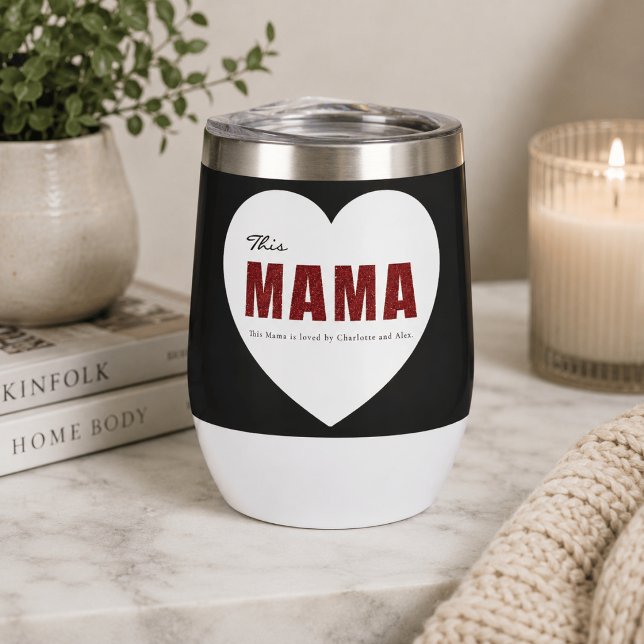 Botella de agua moderna personalizada con corazón  (Subido por el creador)
