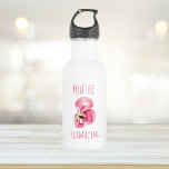 Botella De Agua Moderno, Es Flamante Belleza Flamingo Rosa<br><div class="desc">Moderno,  Es Flamante Belleza Flamingo Rosa</div>