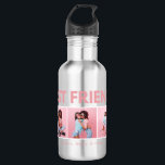 Botella De Agua Moderno guión de fotos de chicas de moda de moda m<br><div class="desc">Que esa persona especial sepa que son mejores amigos con este moderno diseño de tipografía mínima,  añada sus propias multifotos. Hermoso regalo meditado. Los colores se pueden cambiar.</div>