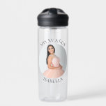 Botella De Agua Moderno Minimalista Mis XV Años Circle Photo<br><div class="desc">Crea tu propio botón de redondeo de fotos de círculo personalizado para tu 15 cumpleaños. Personalizar el color de texto negro o agrega un color de fondo para que coincida con la foto. Si cambia el tipo de letra o el tamaño, puede ajustar la curvatura del texto en pequeños incrementos....</div>