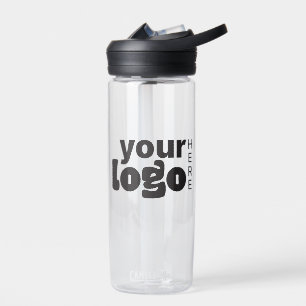 Botella De Agua Moderno Mínimo Sencillo Su Logo Aquí
