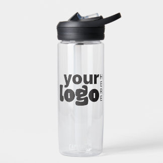 Botella De Agua Moderno Mínimo Sencillo Su Logo Aquí