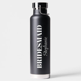 Botella De Agua Moderno Partido de Boda de Tipografía Minimalista