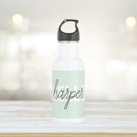 Moderno Pastel Mint Hello Y You Name