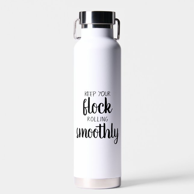 Botella De Agua Moderno Personalizado gracioso texto negro propiet (Delantero)