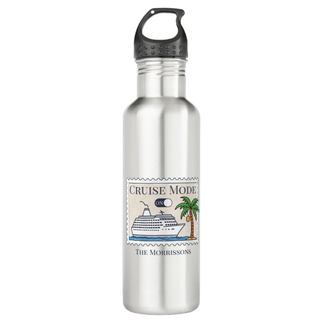 Botella De Agua Modo de crucero personalizado (Anverso)