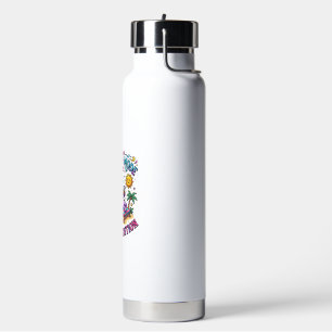 Botella De Agua Modo de Vacaciones de Unicornio Edición Unicornio