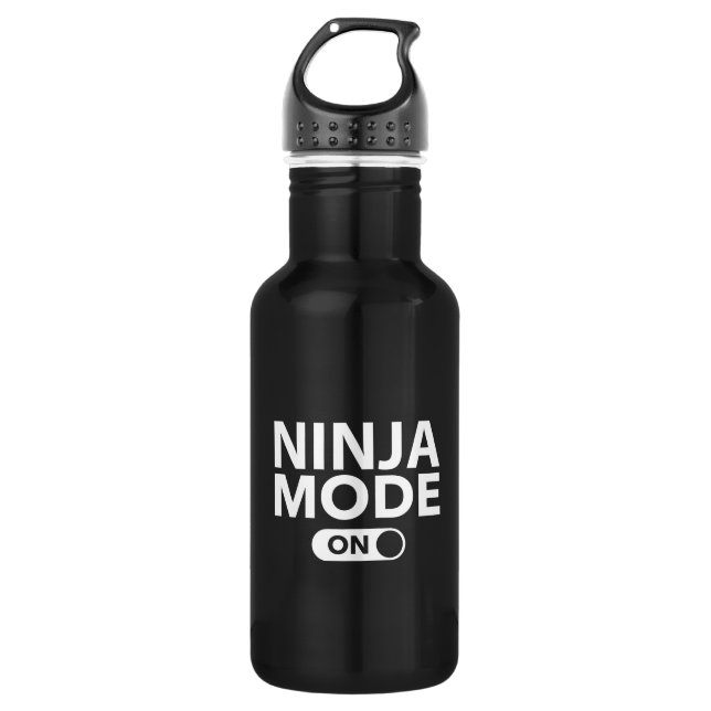 Botella De Agua Modo Ninja activado (Anverso)