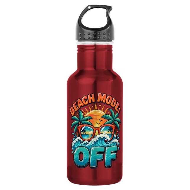 Botella De Agua Modo Playa : Desactivado (Anverso)