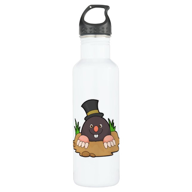 Botella De Agua Mole con Molehill y Gorra (Anverso)