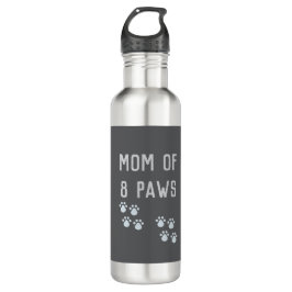 Botella De Agua Mom of 8 paws
