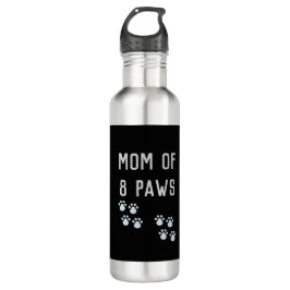Botella De Agua Mom of 8 paws