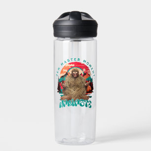 Botella De Agua Momento del Maestro Zen Bigfoot Arte Retro de Medi
