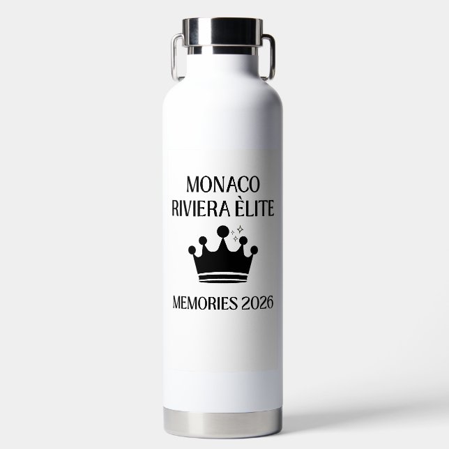 Botella De Agua Monaco Riviera Elite Lujo Acero Inoxidable (Delantero)