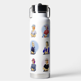 Botella De Agua MonaLiza clear water drops