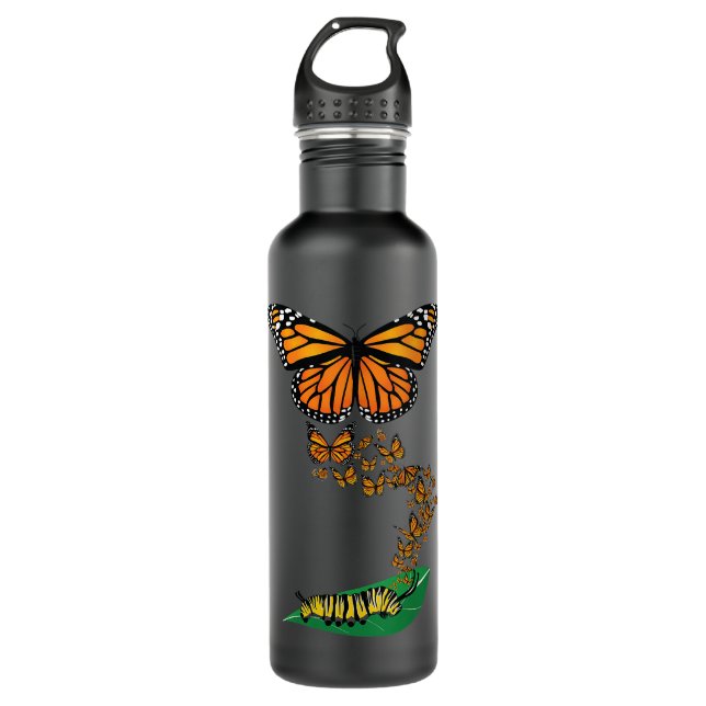 Botella De Agua Monarca Mariposa M (Anverso)