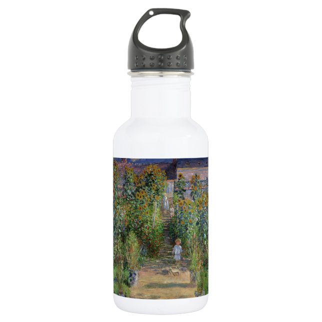 Botella De Agua Monet Garden Vetheuil Impresionim Pintura (Anverso)