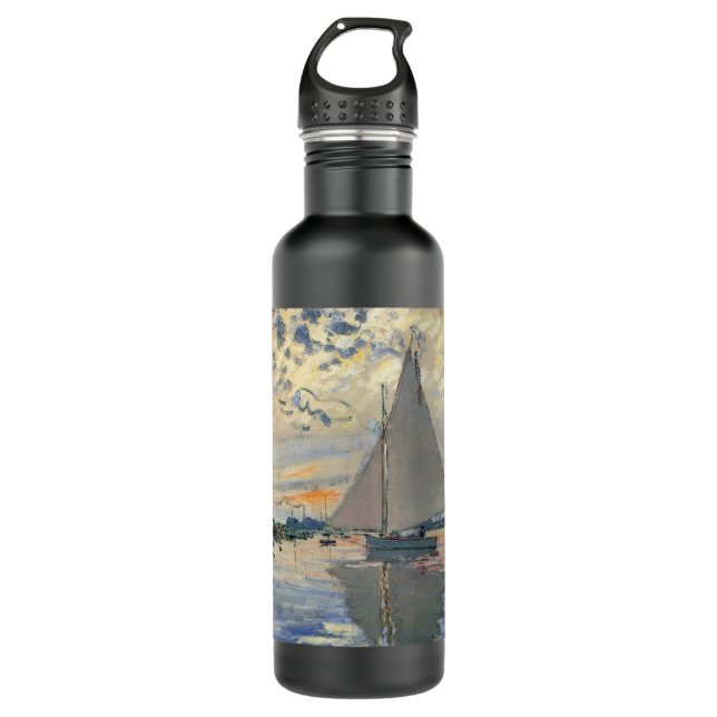 Botella De Agua Monet Sailboat Impresionismo Francés Arte Clásico (Anverso)