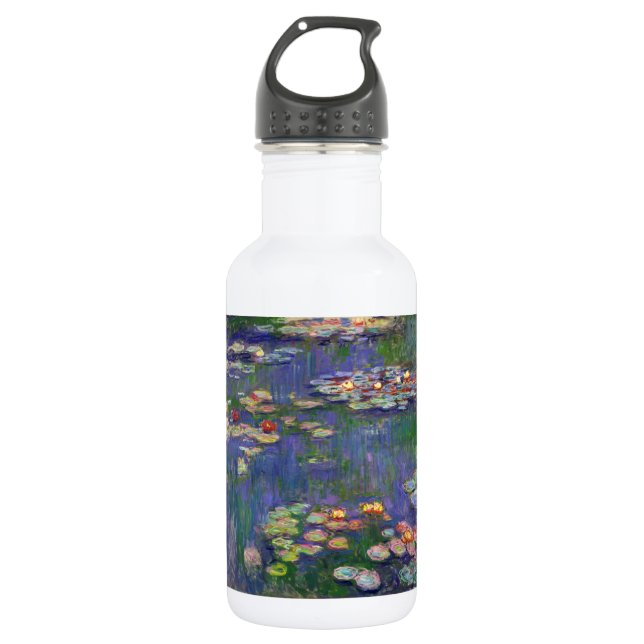 Botella De Agua Monet Water Lilies Masterpiece Pintura (Anverso)