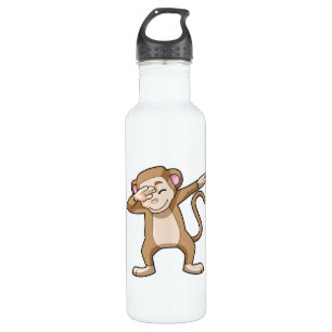 Botella De Agua Mono en Hip Hop Dance Dab