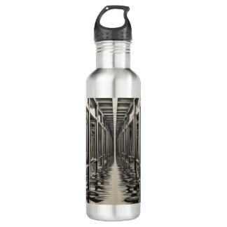 Botella De Agua Monochrome Depth/Stainless Steel Art Bottle