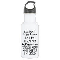 Monograma B 32 oz PBA FREE Stainless Steel Water B