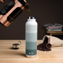 Monograma Chic Limed Spruce Ombre Acuarela