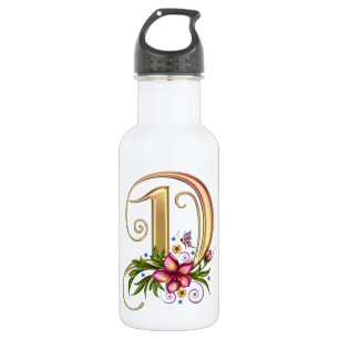 Botella De Agua Monograma D 32 oz PBA GRATIS