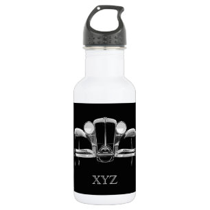 Botella De Agua Monograma de personalizado de coches de época