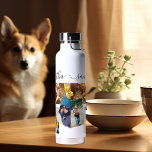 Botella De Agua Monograma de regalo de Mascotas familiares de coll<br><div class="desc">Este diseño puede ser personalizado en el área proporcionada cambiando la foto y/o el texto. O puede personalizarse haciendo clic en Personalizar esta plantilla y, a continuación, eligiendo la opción de hacer clic en el personalizar y eliminando o cambiando el color del fondo, agregando texto, cambiando el color o estilo...</div>