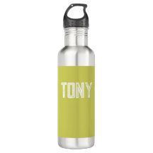 Monograma del nombre personalizado verde sólido