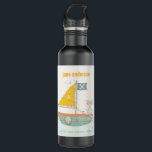 Botella De Agua Monograma elegante de piratas piratas piratas para<br><div class="desc">Para cualquier personalización adicional o cualquier otro elemento que coincida,  no dude en ponerse en contacto conmigo en yellowfebstudio@gmail.com</div>