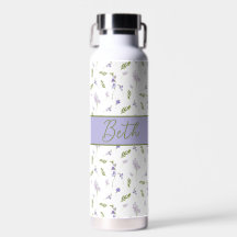 Monograma floral de acuarela de flores silvestres