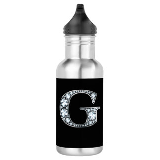 Botella De Agua Monograma G Faux-"Diamond"
