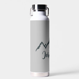 Botella De Agua Monograma personalizable de la gama de montañas di