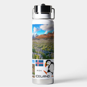 Botella De Agua Monograma personalizado Islandia