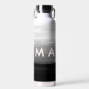 Botella De Agua Monograma simple añada su letra de nombre man mini