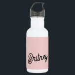 Botella De Agua Monograma y nombre rosado polvoriento de Rubor mod<br><div class="desc">El moderno Monograma Rosa Dusty de Rubor y la botella de agua de acero inoxidable Name son una solución de hidratación elegante y personalizada. Este frasco de agua presenta un diseño rosa polvoriento y elegante con su monograma y su nombre elegantemente mostrado. Hecho de acero inoxidable duradero, mantiene sus bebidas...</div>