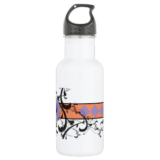 Botella De Agua Monogramado Victoriano Flourish