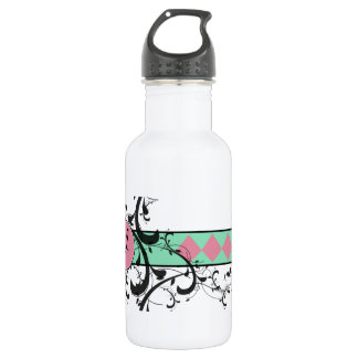 Botella De Agua Monogramado Victoriano Flourish