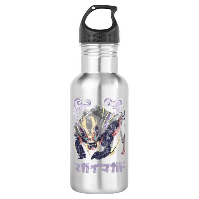 Botella De Agua Monster Hunter se alza icono Magnamalo Kanji (Anverso)