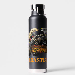 Botella De Agua Monster Jam Pirate's Curse y logotipo